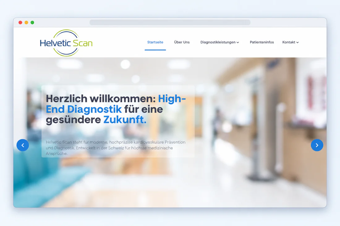 Vorschau der Website von Helvetic Scan