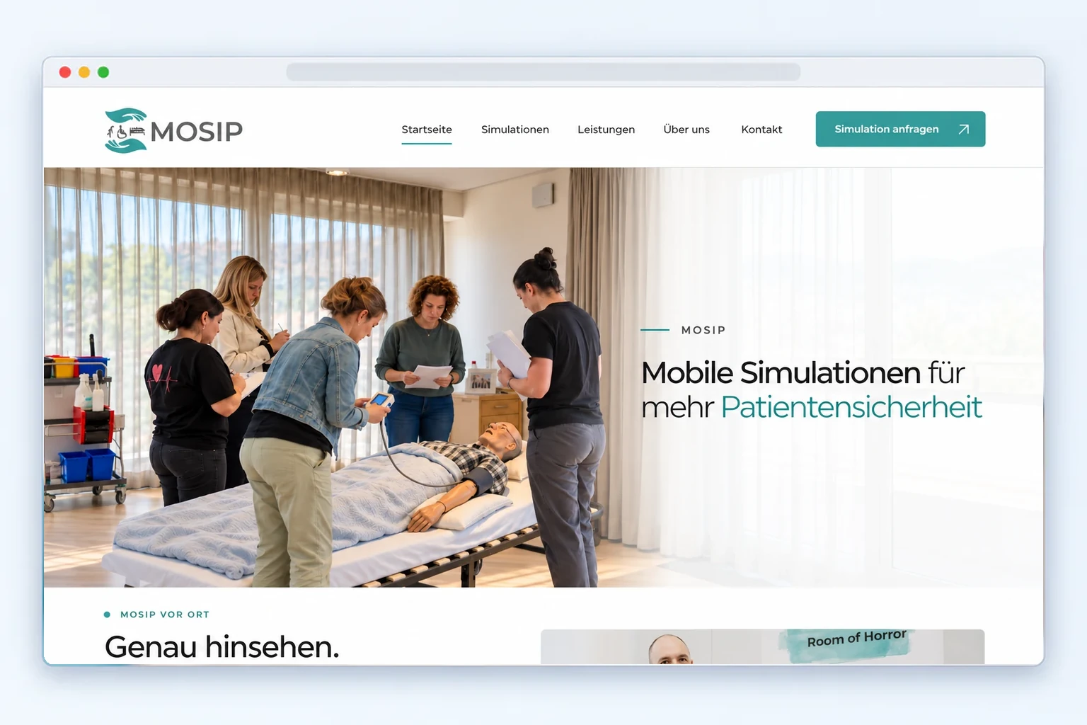 Vorschau der Website von MOSIP